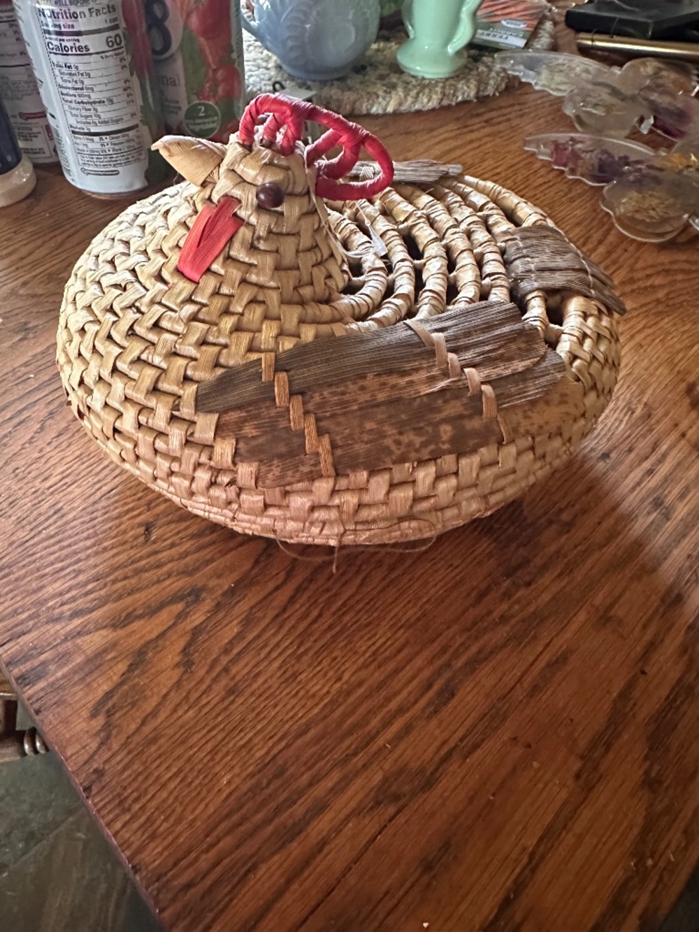 Chicken Bread Basket Wicker